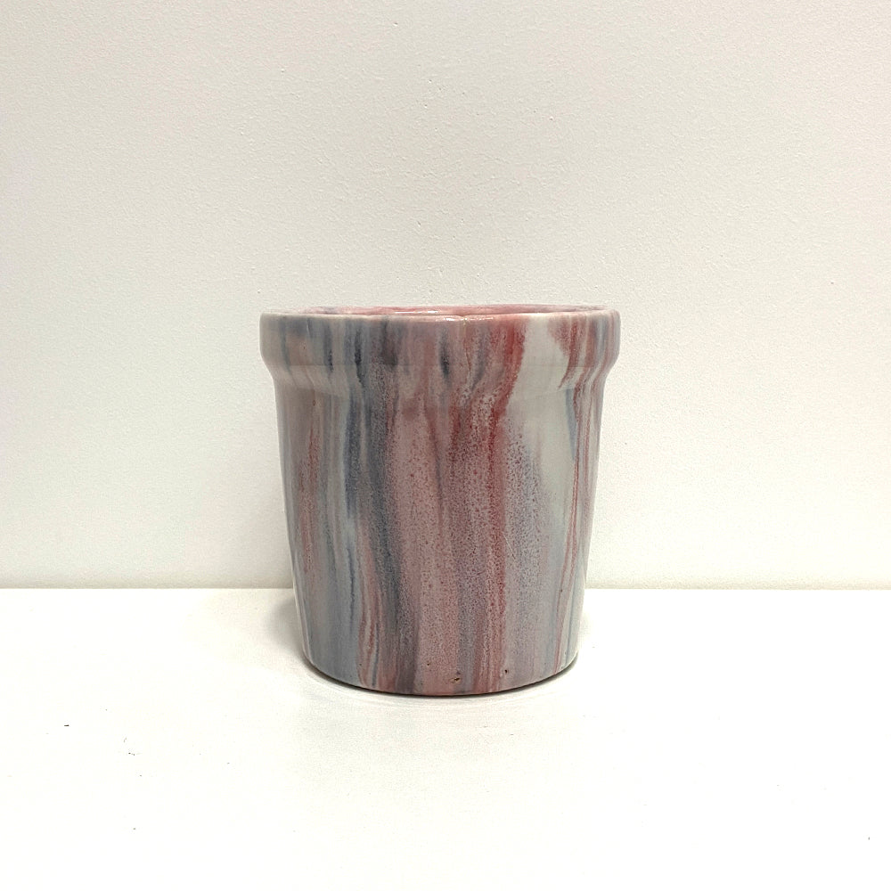 Pink Ceramic Planter with Contemporary Design