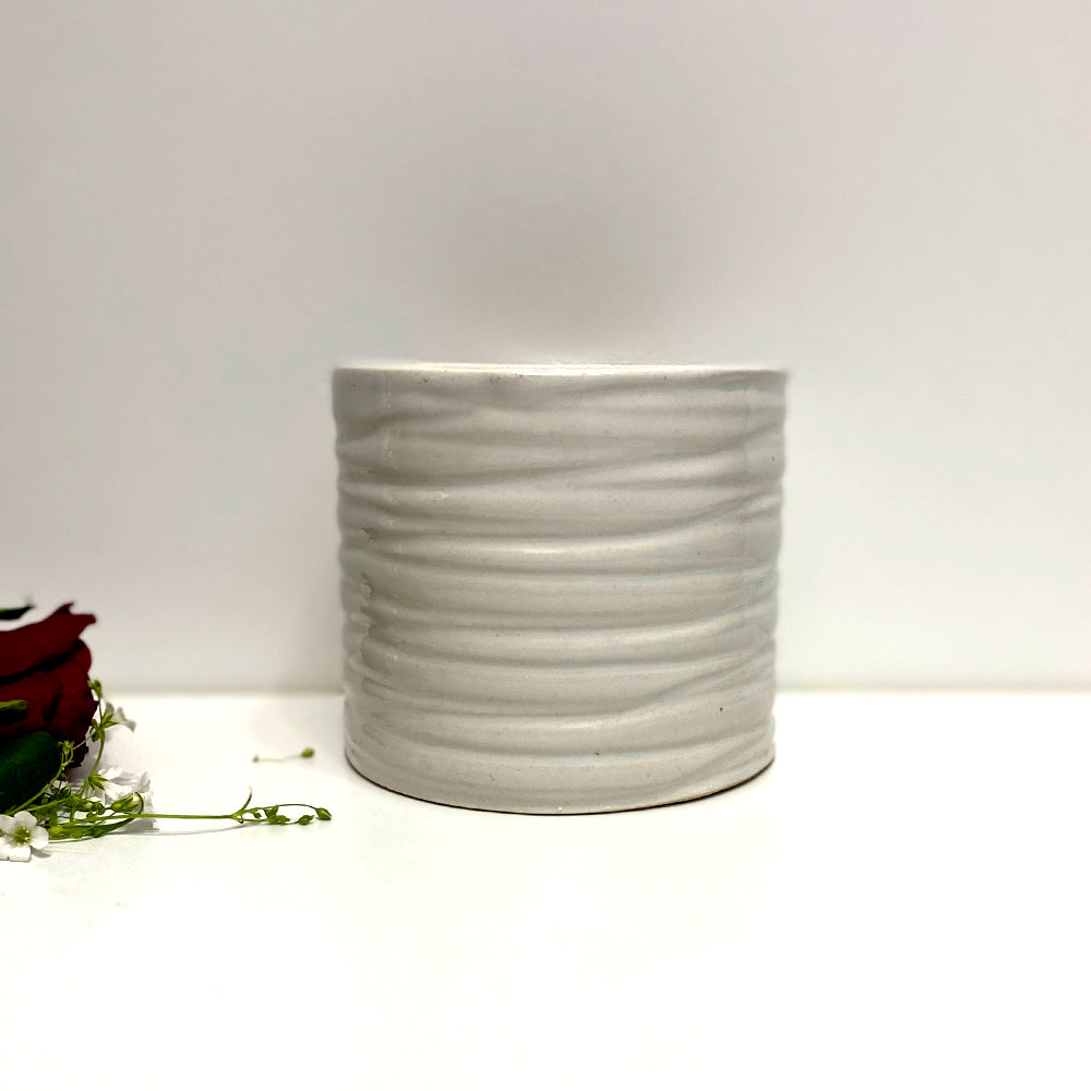 Premium Finish Ceramic White Planter