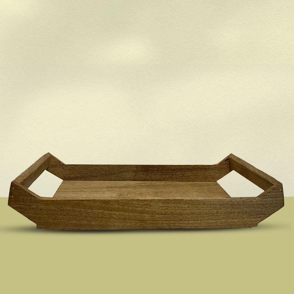 Premium Handcrafted Rectangular Wooden Tray