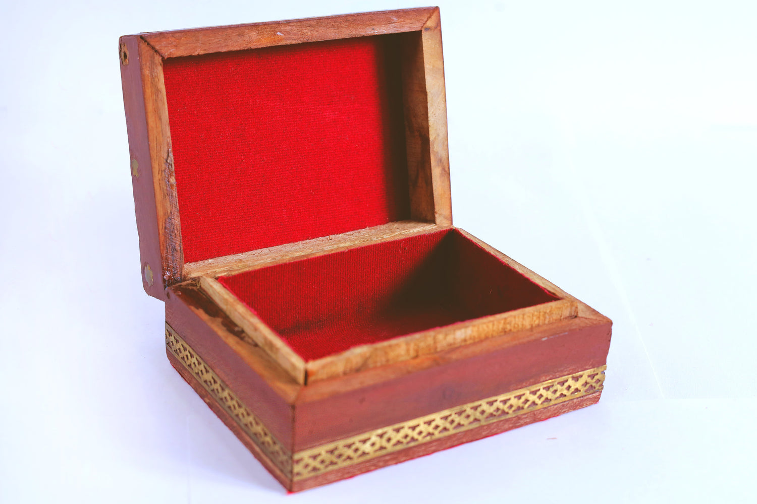 EleganceCraft WoodAura Brown Jewellery Box