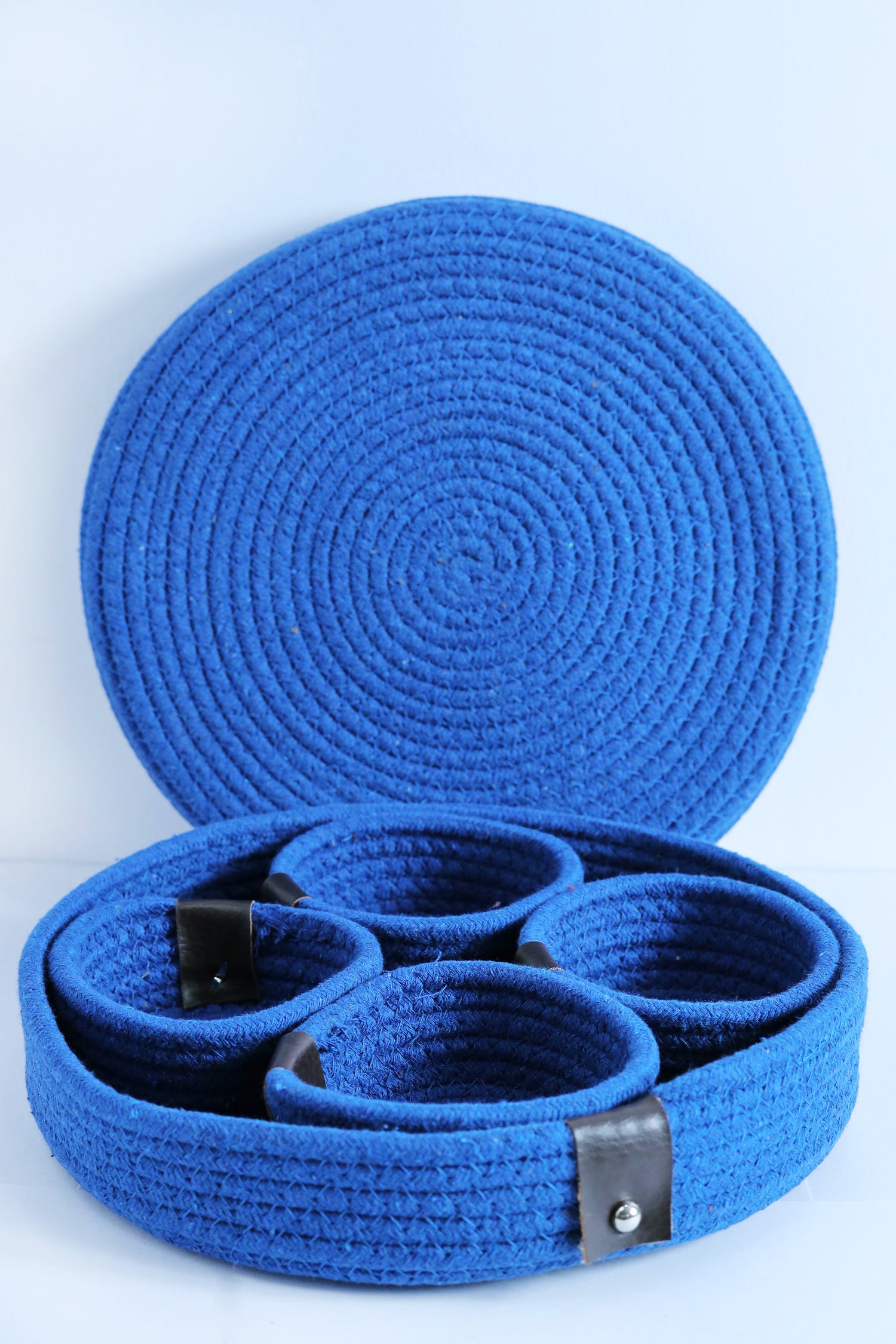 BlueSphere Set - Circular Storage with Rope Compartments