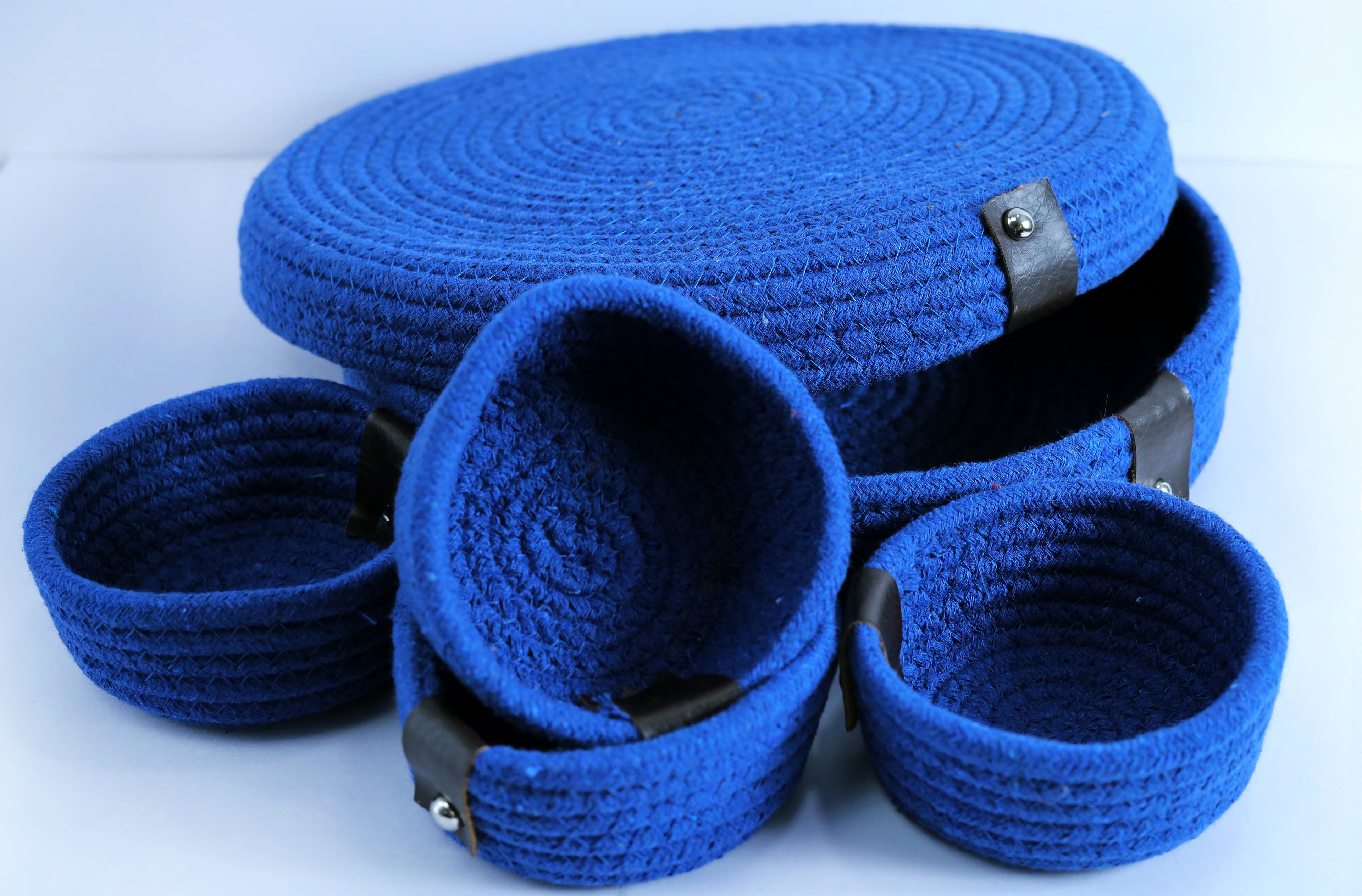 BlueSphere Set - Circular Storage with Rope Compartments