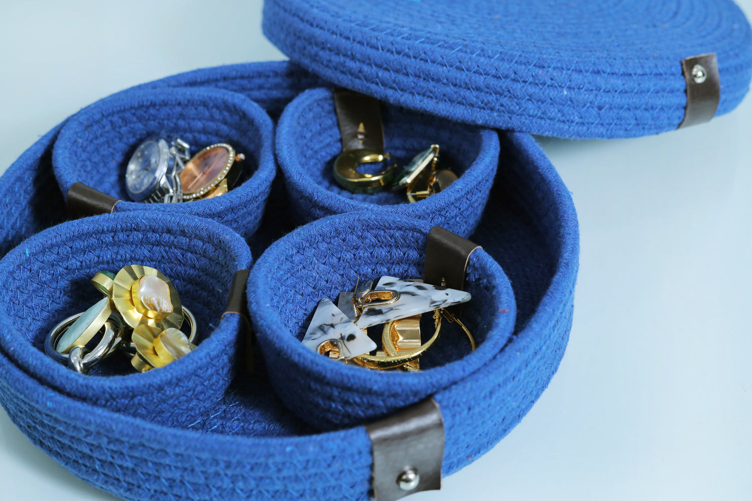 BlueSphere Set - Circular Storage with Rope Compartments