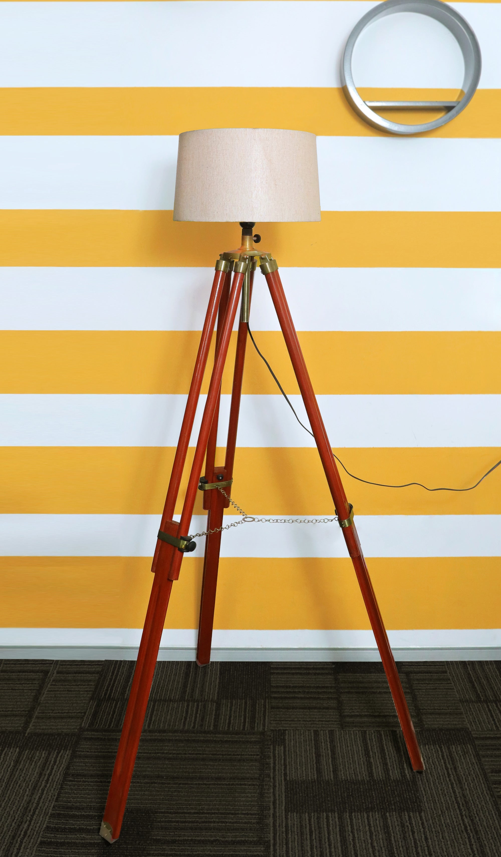 Lumina Wood Tripod Radiance Floor Lamp