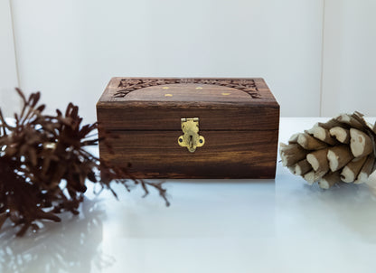 Vintage Wooden Jewellery Storage Box