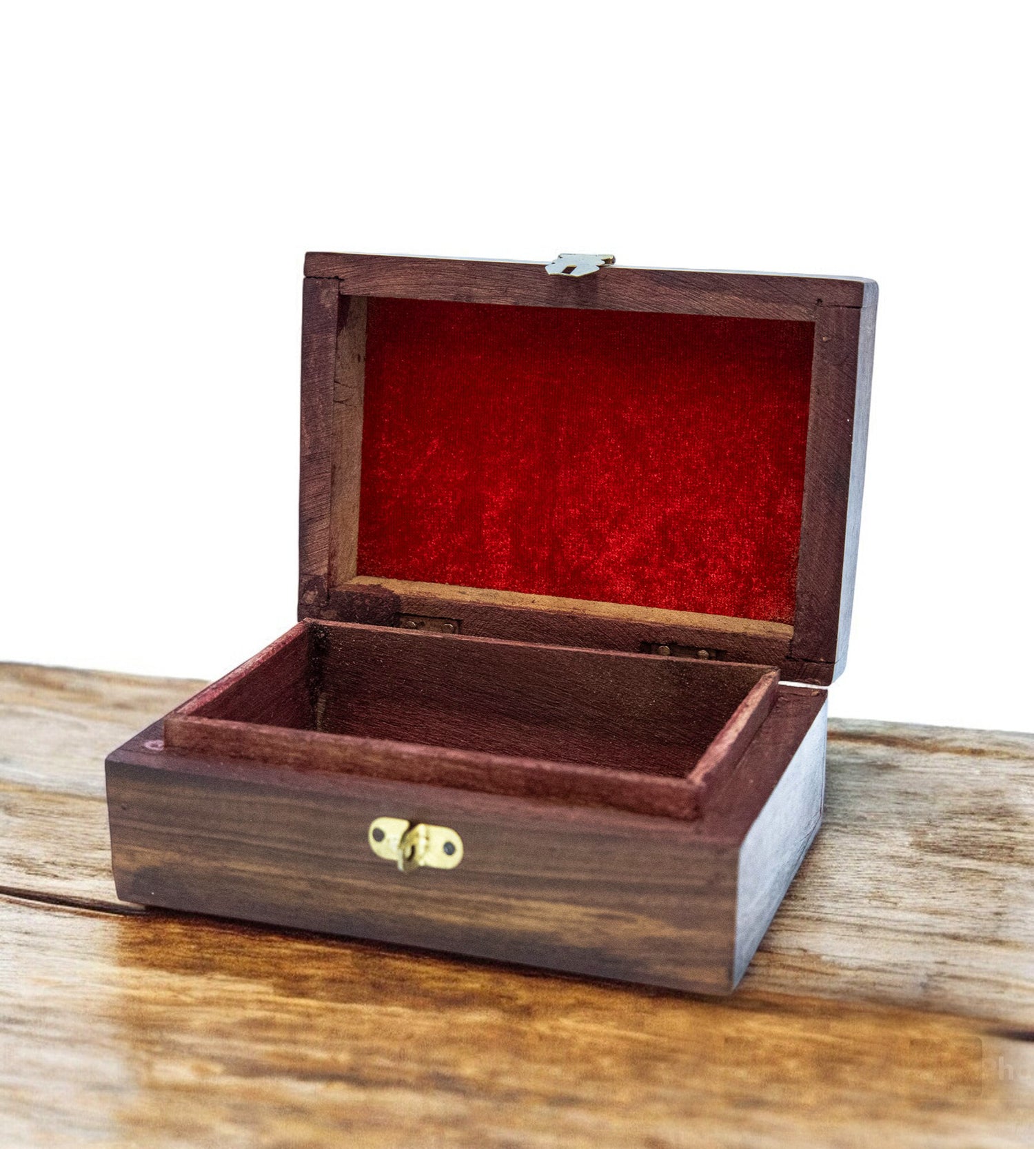 Vintage Wooden Jewellery Storage Box