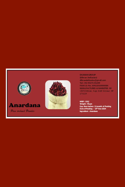 All Natural No Pesticides ‘Anardana’ ( Pahadi Daadu alias Hill grown Pomegranate) Anardana Powder