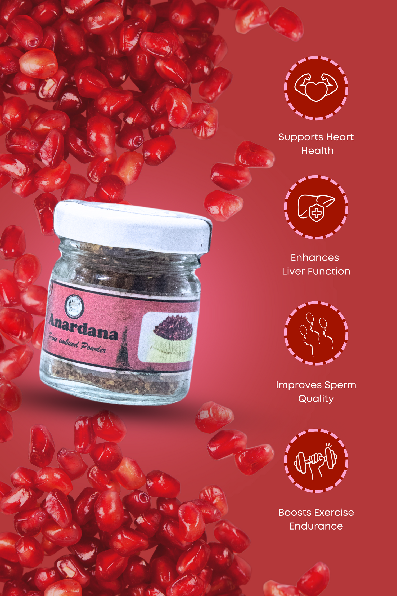 All Natural No Pesticides ‘Anardana’ ( Pahadi Daadu alias Hill grown Pomegranate) Anardana Powder