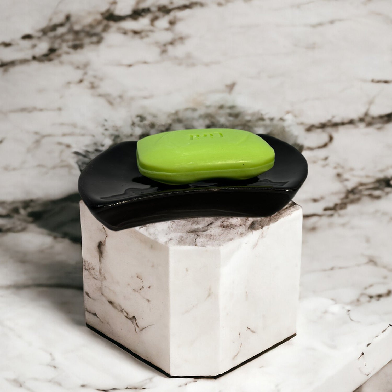 Ceramic Black Soap Dish Holder