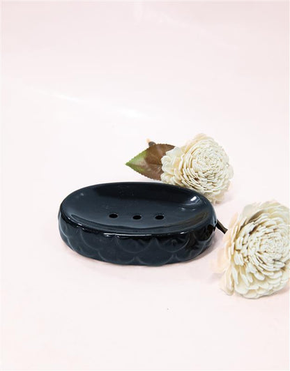 Luxury Black Ceramic Bath Set of 3