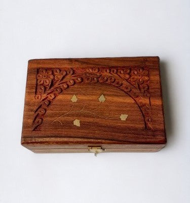 Vintage Wooden Jewellery Storage Box