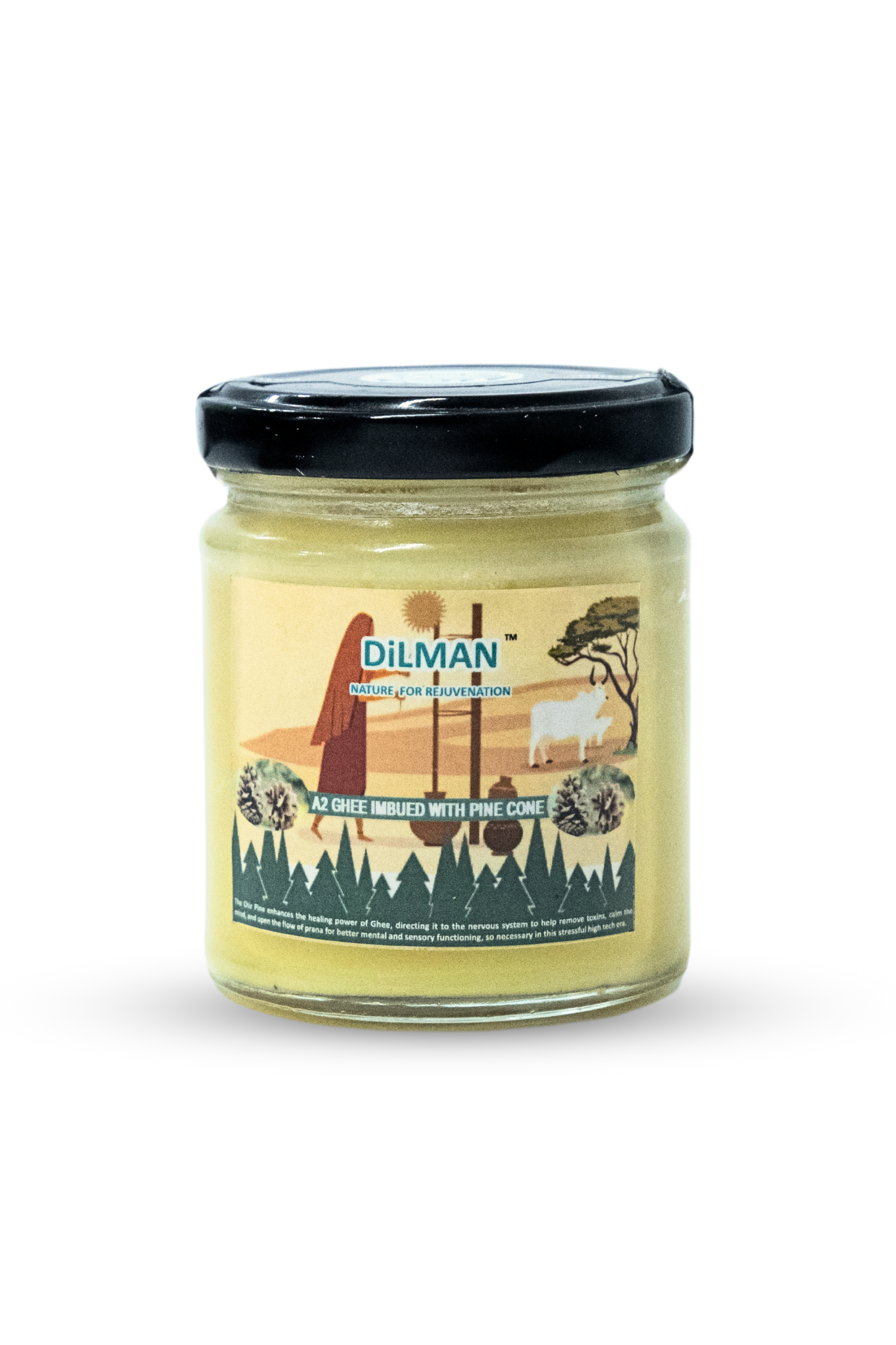 Dilman A2 Pure Cow Ghee Imbued With Magical Pine Cone Goodness