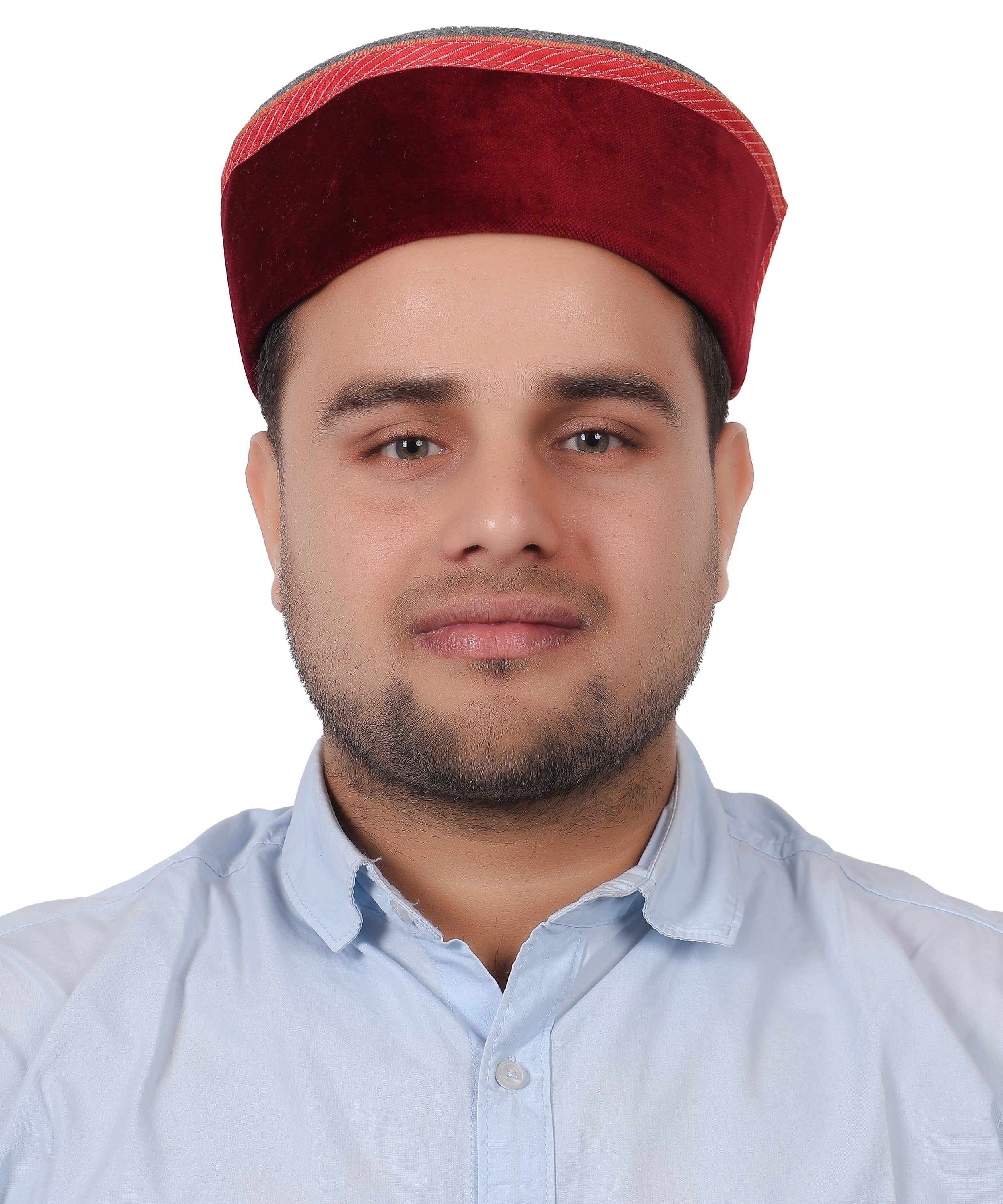 Himachali Traditional Woollen Himachali Cap/Pahadi Topi with Red Patti