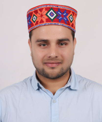 Handcrafted Woollen Kullu Kinnauri Pahadi Topi – Traditional Himachali Cap