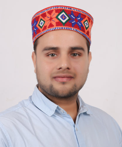 Handcrafted Woollen Kullu Kinnauri Pahadi Topi – Traditional Himachali Cap