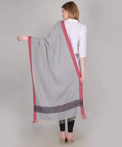 Handcrafted Kullu Pure Woollen Blue Stole – A Traditional Touch of Himachali Craft