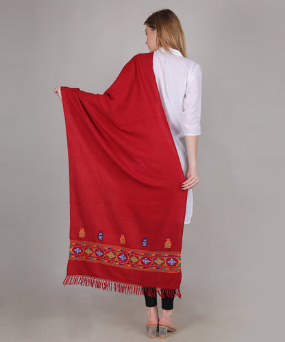 Women’s Handcrafted Pure Woollen Stole – Elegant Kullu Patti Design, Soft and Warm