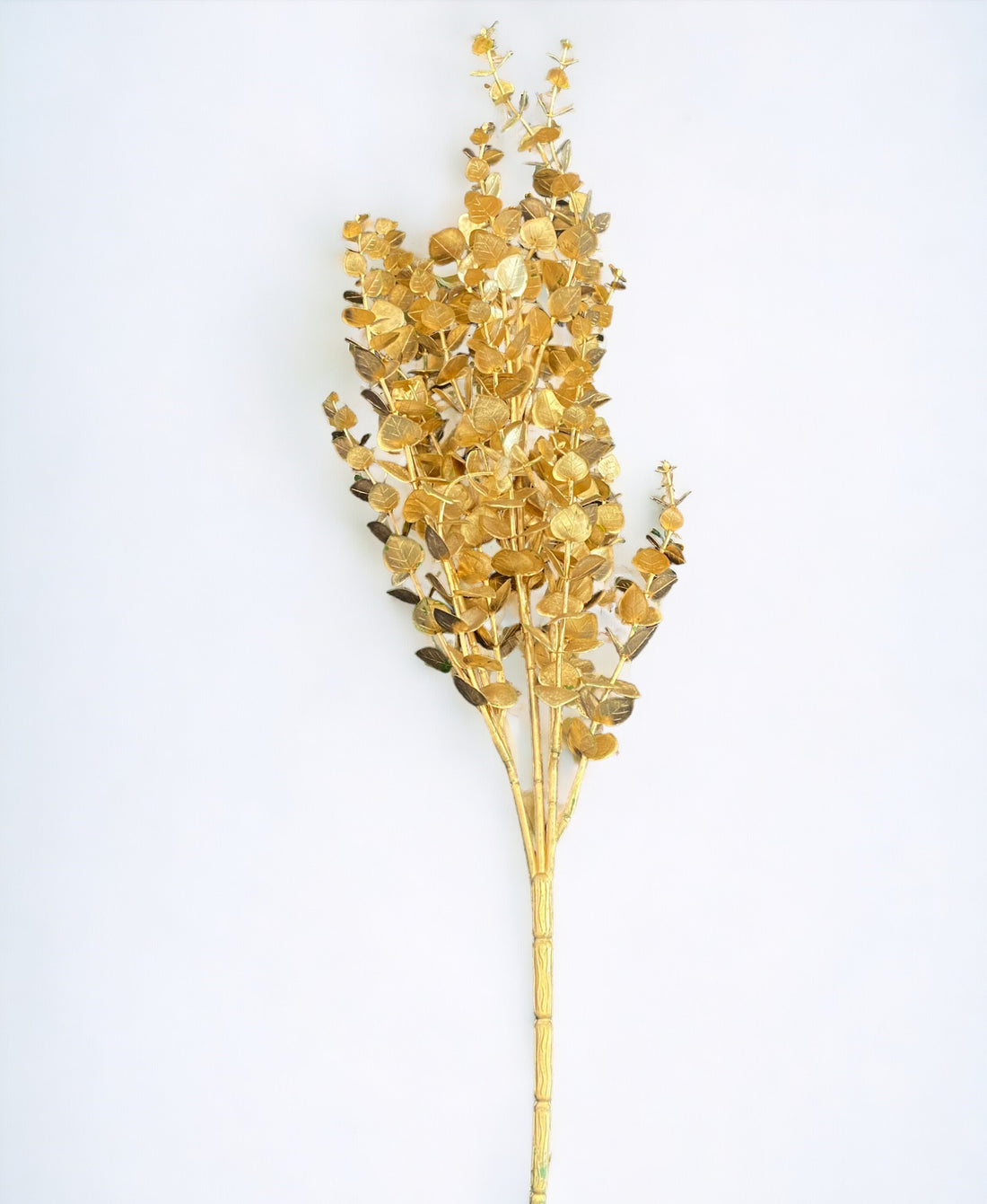 Golden Artificial Eucalyptus Gingko Leaves Faux Flowers