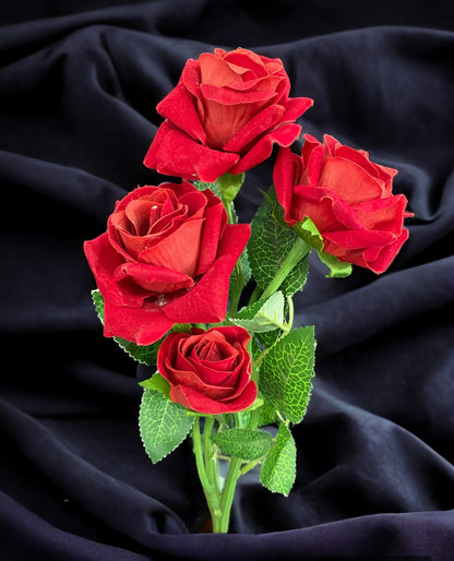 Artificial Rose Flower Bunch-Bunch Of 4 Roses