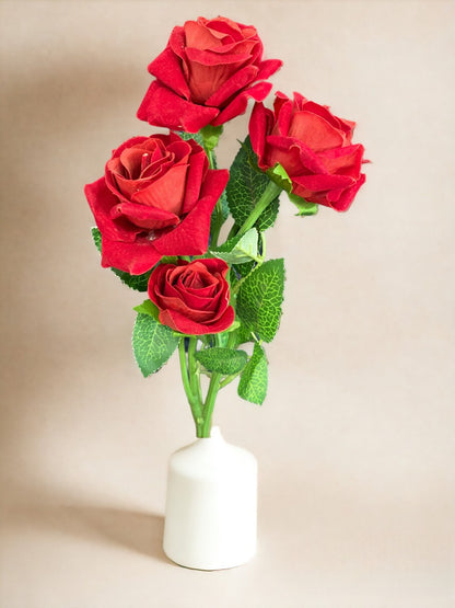 Artificial Rose Flower Bunch-Bunch Of 4 Roses