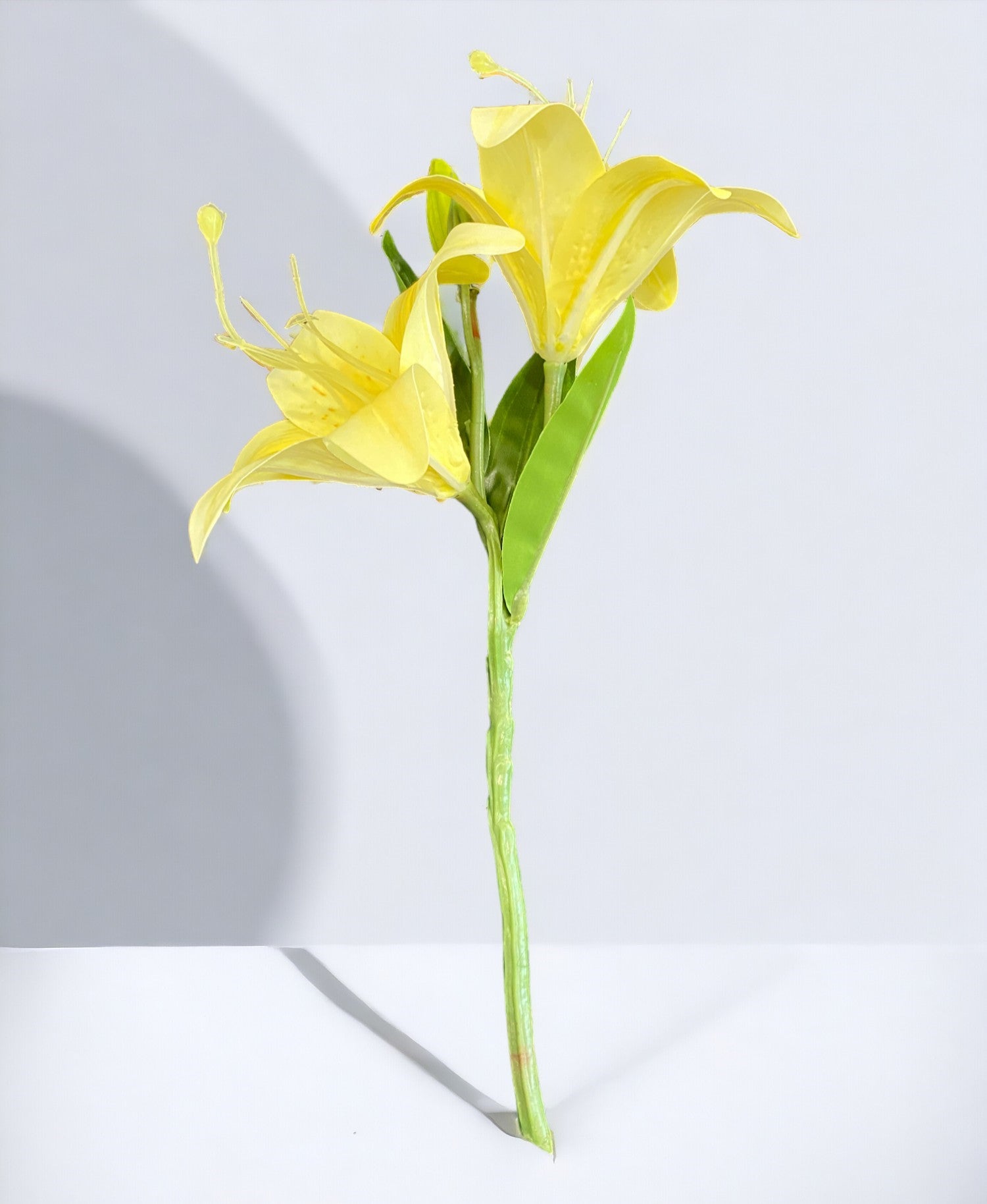 Premium Artificial Yellow Lily Flower