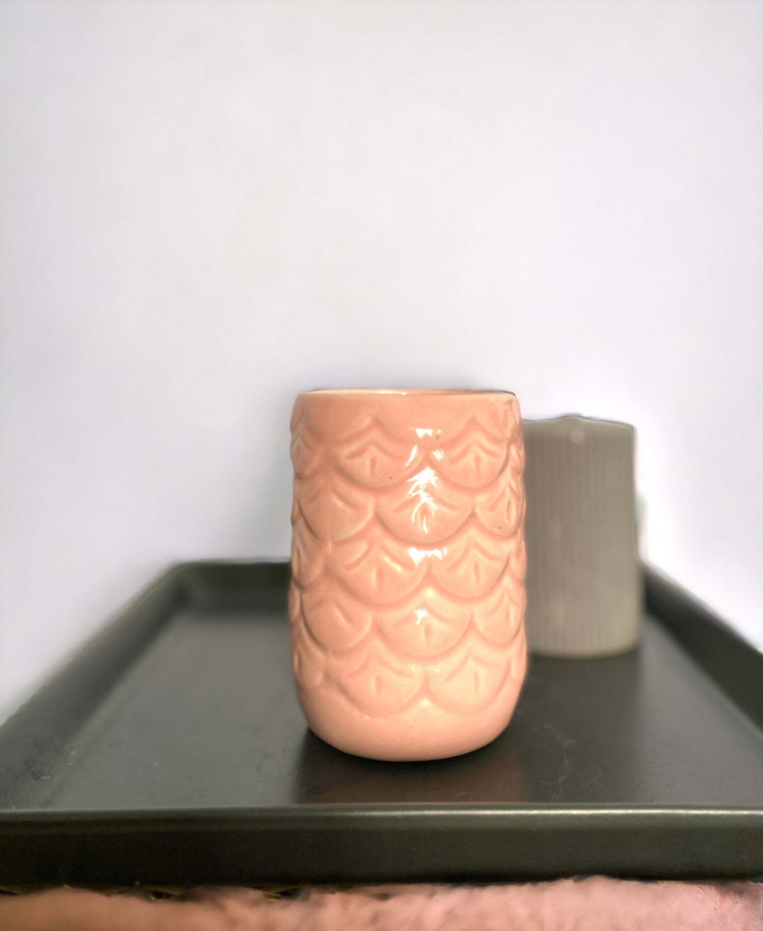 Pink Ceramic Toothbrush Holder Stand