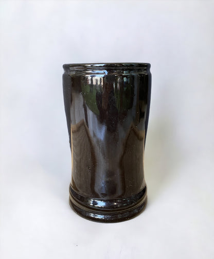 Modern Ceramic Black Toothbrush Holder Stand