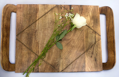 Wooden Large Rectangular Shape Serving Tray