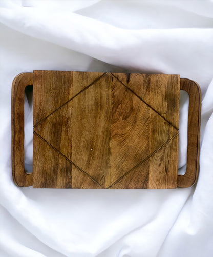 Wooden Large Rectangular Shape Serving Tray