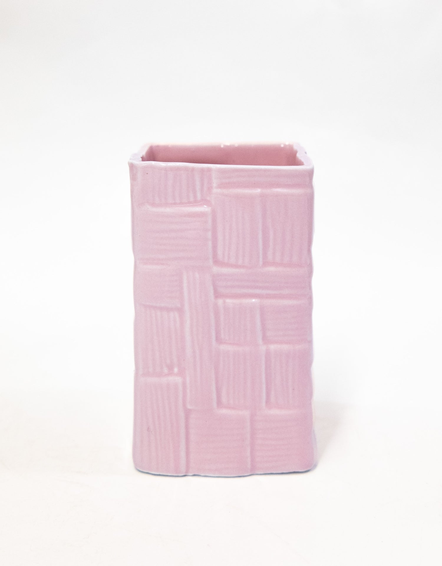 Glossy Pink Ceramic Multipurpose Brush Holder