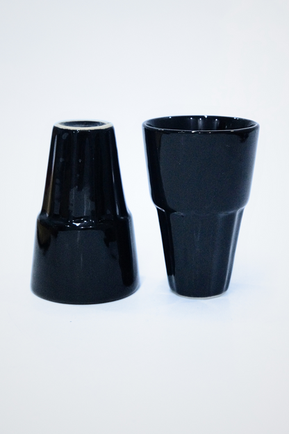 Premium Ceramic Black Glass - Pack Of 2