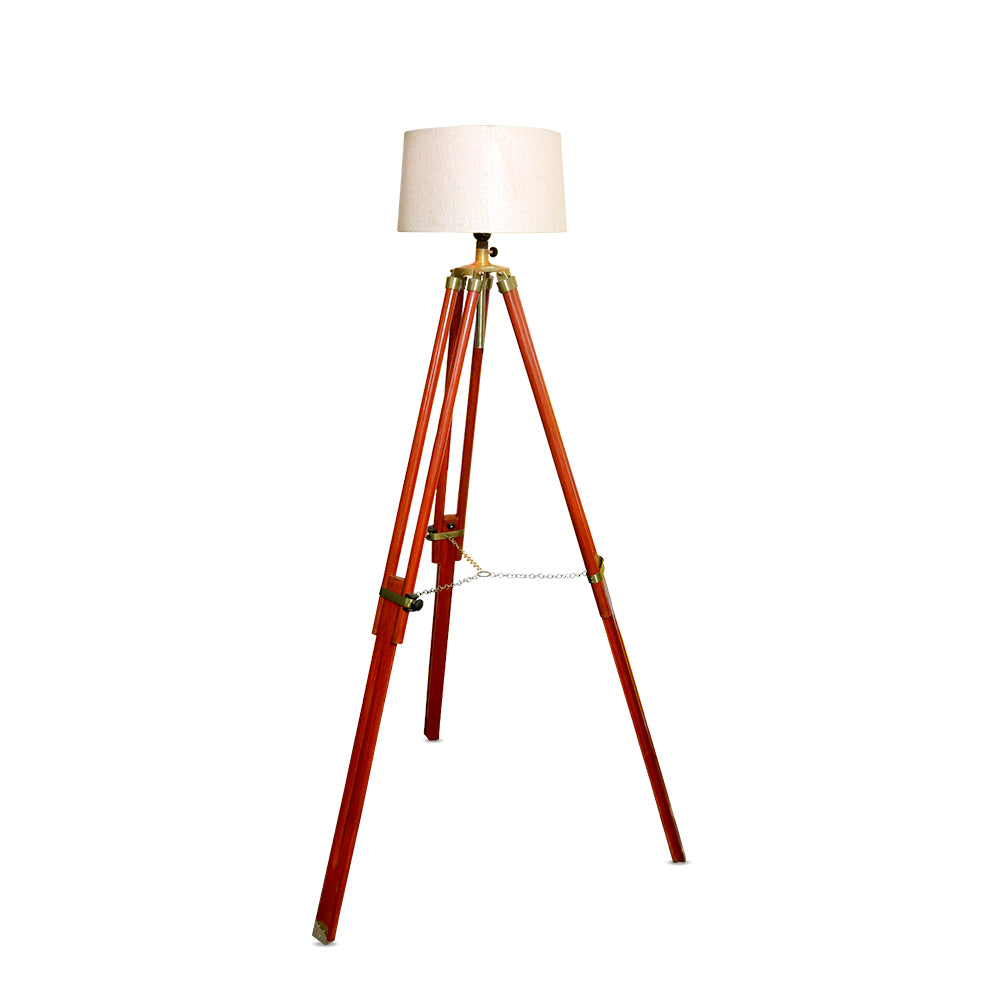 Lumina Wood Tripod Radiance Floor Lamp