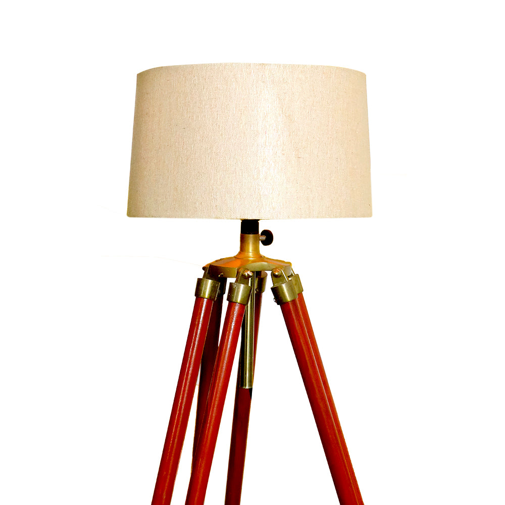 Lumina Wood Tripod Radiance Floor Lamp