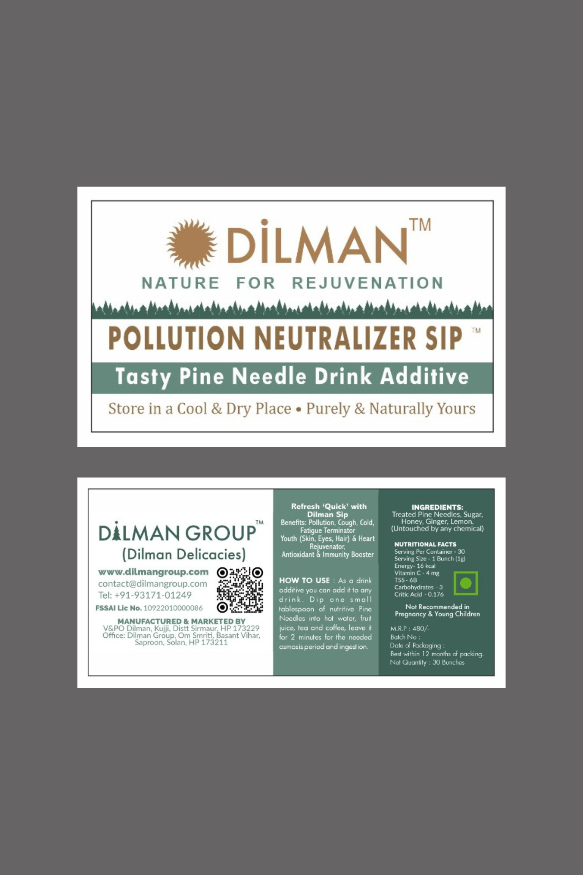 Introducing PNS-Pollution Neutralizer Sip Breathe Easy with Nature&