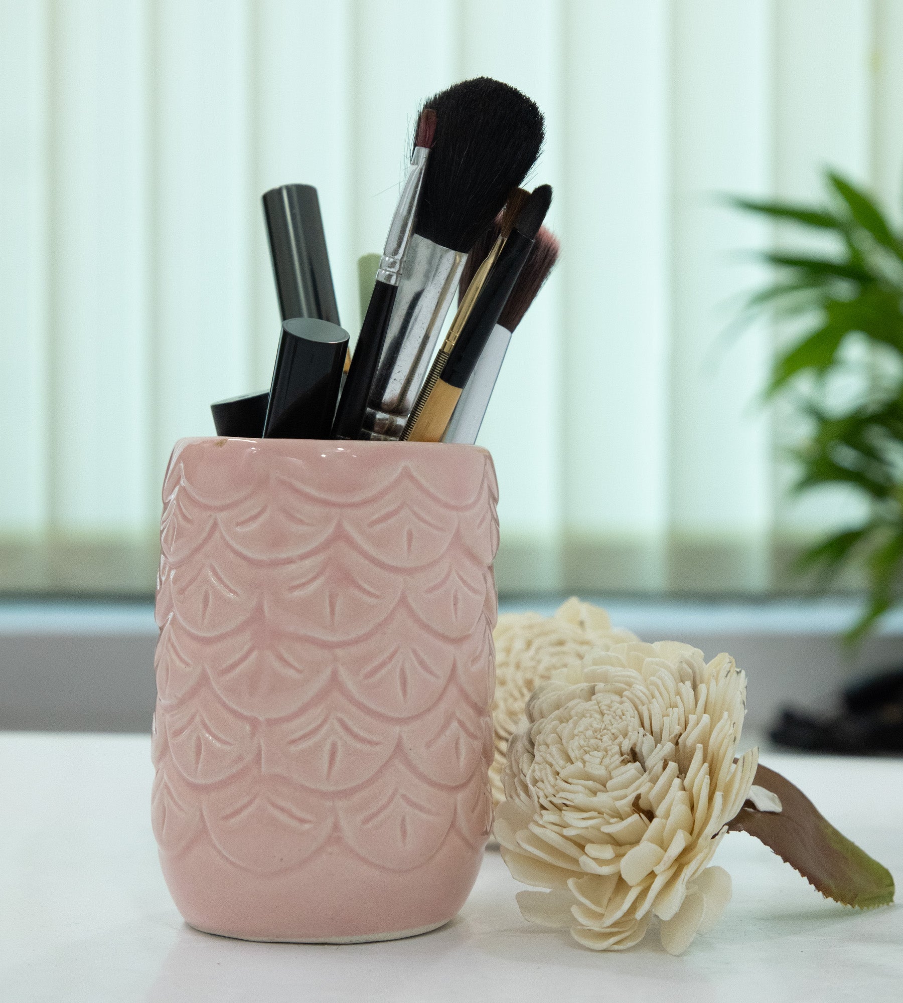 Pink Ceramic Multipurpose Holder Stand