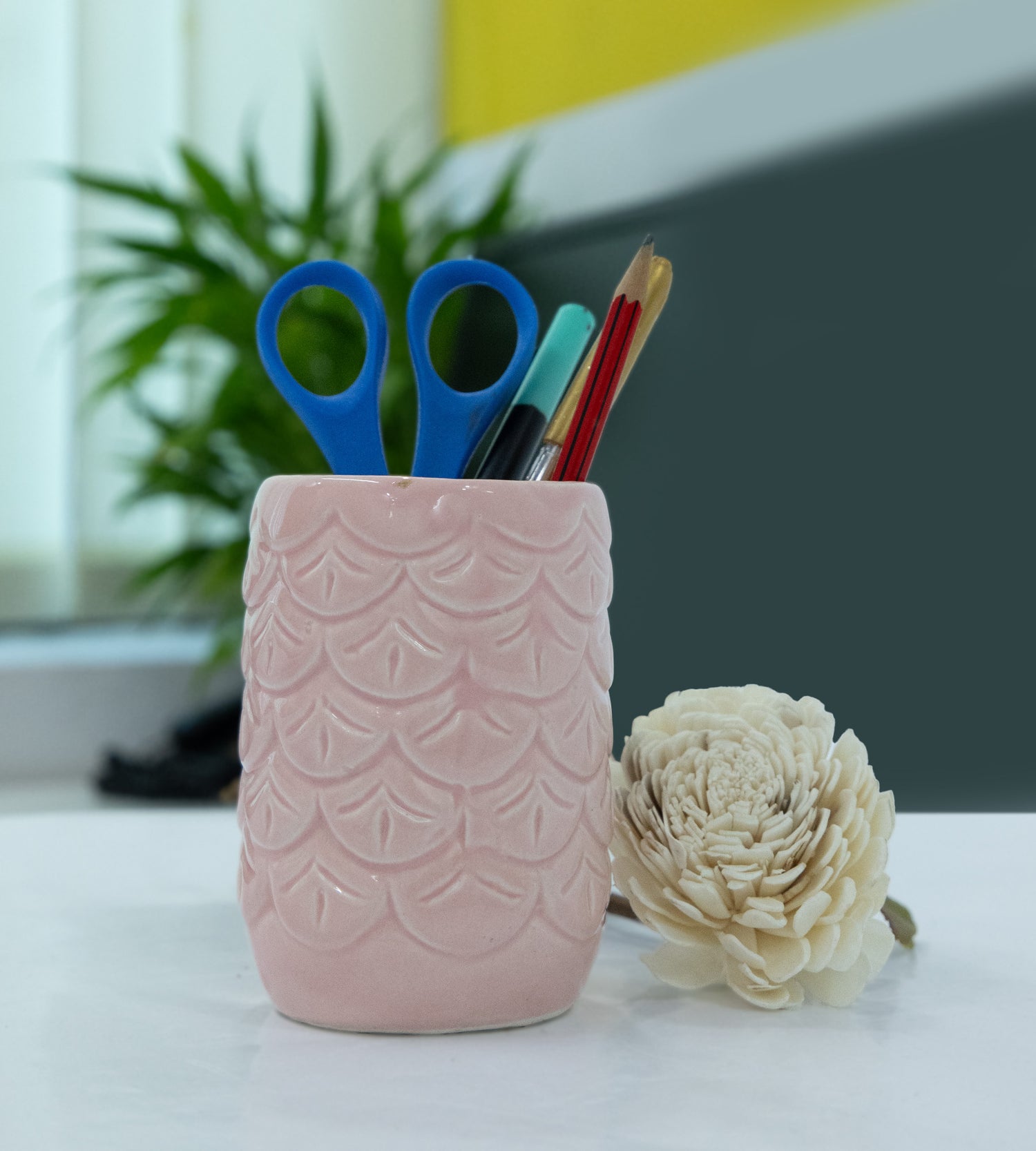 Pink Ceramic Multipurpose Holder Stand