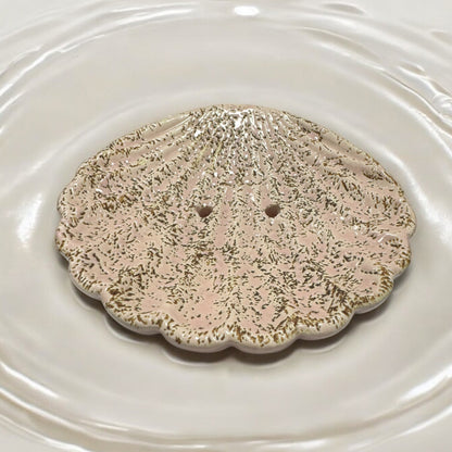 Elegant Ceramic Pink Soap Dish Tray