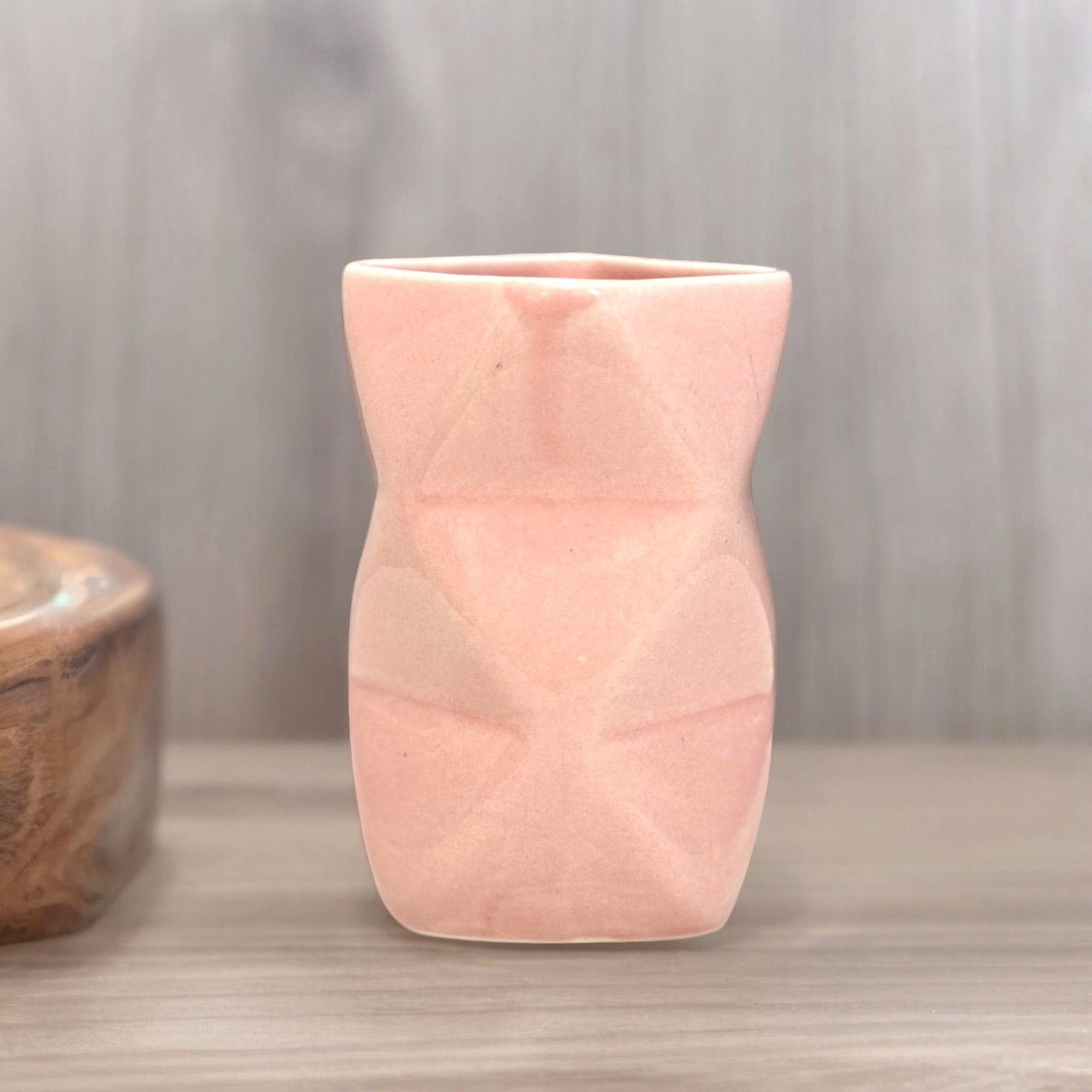 Ceramic Light Pink Toothbrush Holder Stand