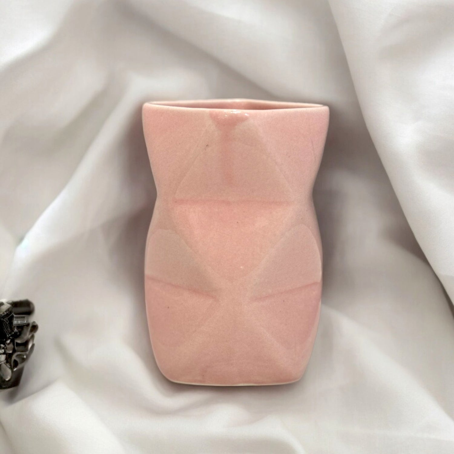 Ceramic Light Pink Toothbrush Holder Stand