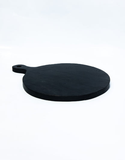 Elegant Black Wooden Pizza Tray – A Stylish Addition to Your Kitchen