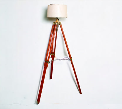 Lumina Wood Tripod Radiance Floor Lamp