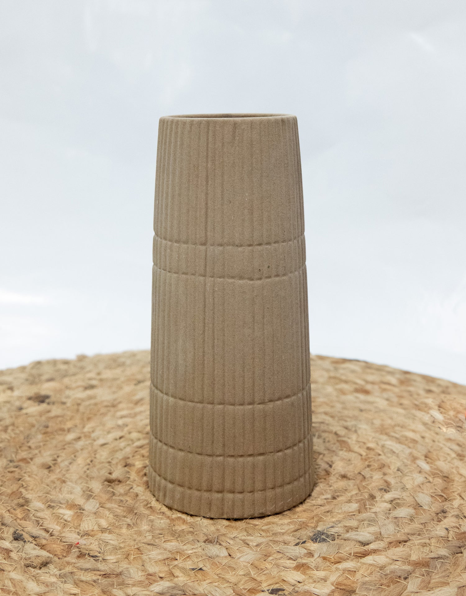 Elegant Brown Ceramic Vase for Home Décor