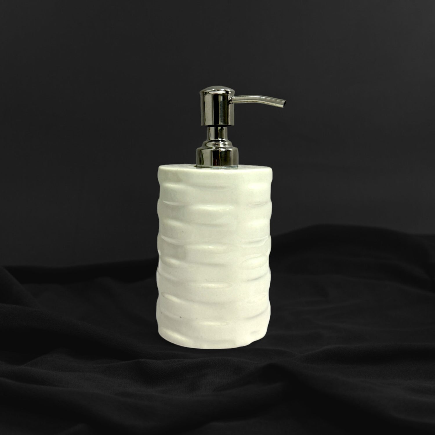 Refillable Ceramic White Hand Soap Dispenser with Pump