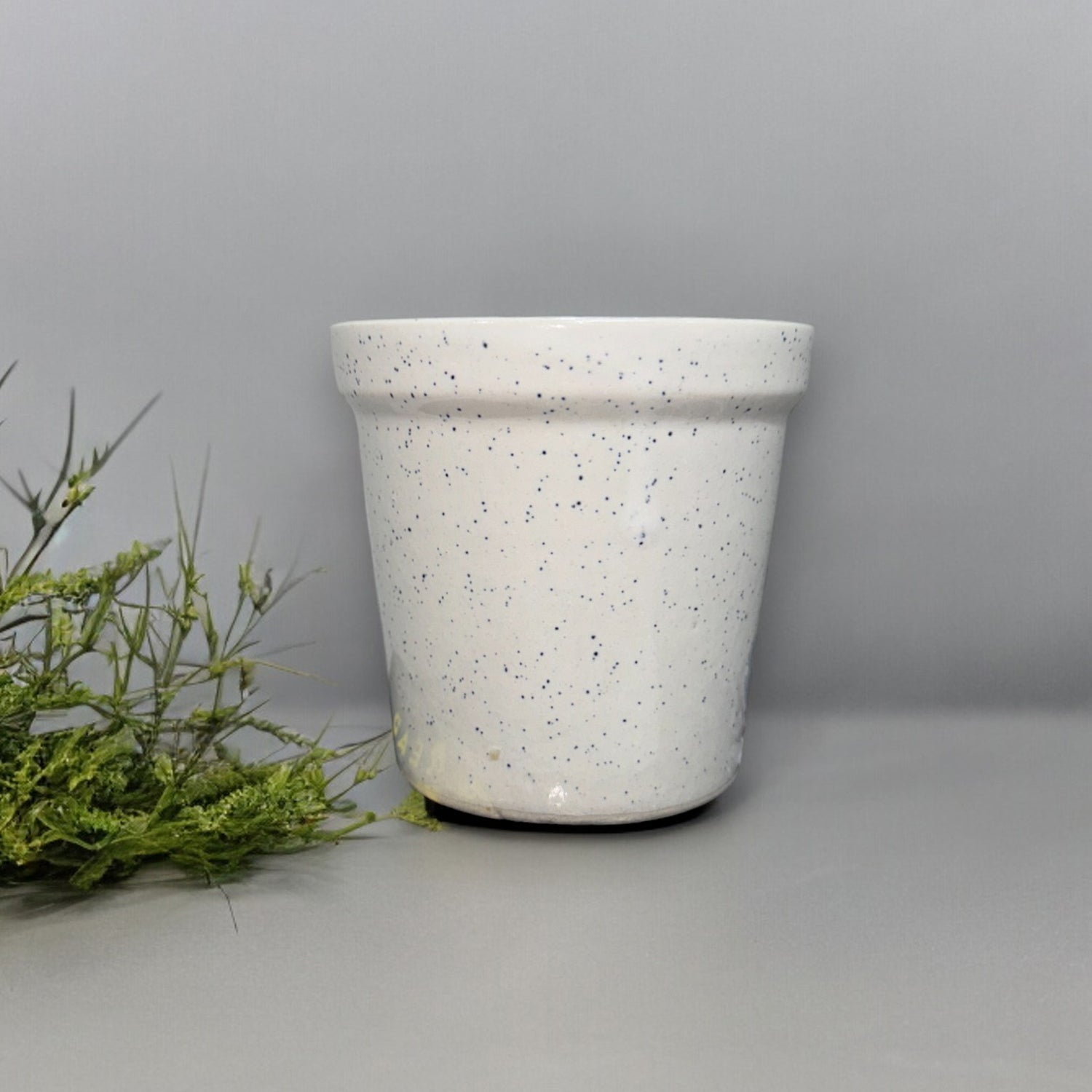 White Ceramic Small Planter